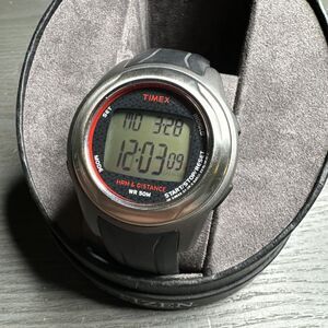 Timex HRM and Distance watch,black band with buckle New Battery